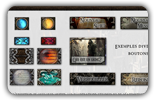 Bouton - Button - Design elements for a fantasy-themed forum.